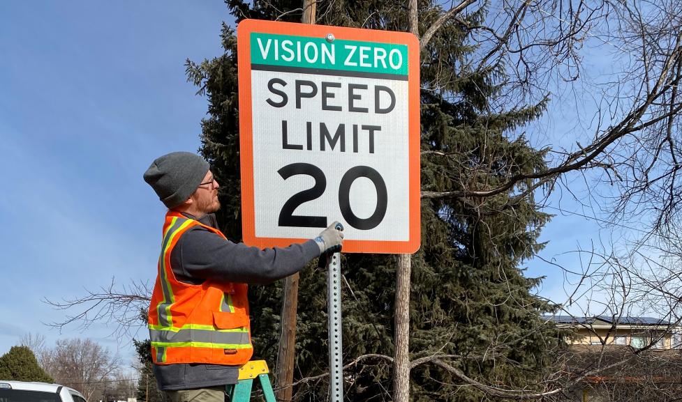 vision zero sign
